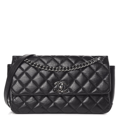 Chanel Aged Calfskin Quilted Small Lady Pearly Flap Black 1 of 12