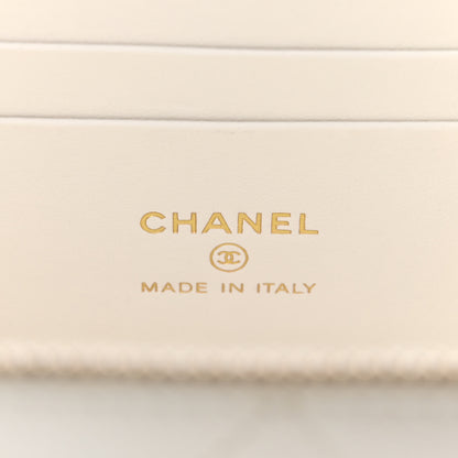 Chanel Caviar Quilted Small Vanity Case With Chain White 6 of 10