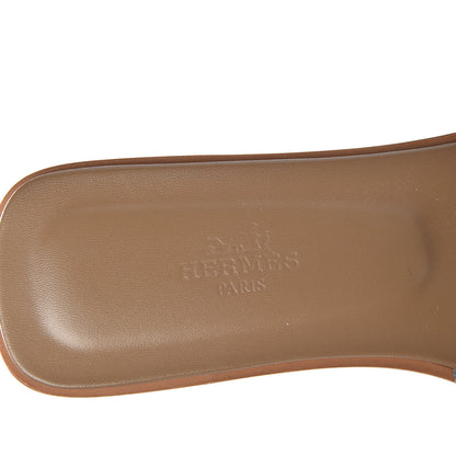 Hermes Denim Canvas Oran Sandals 36 Bleu Clair 6 of 9