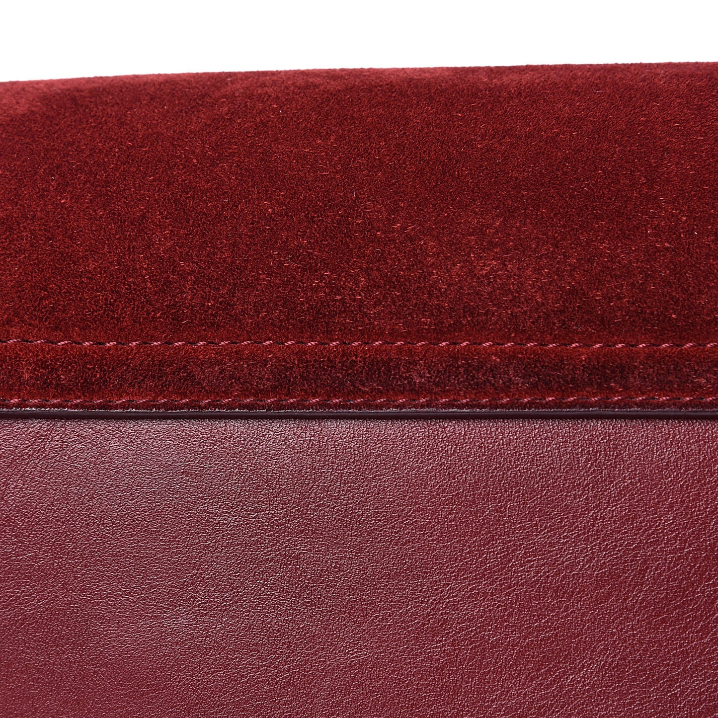 Suede Calfskin Small Faye Shoulder Bag Plum Purple