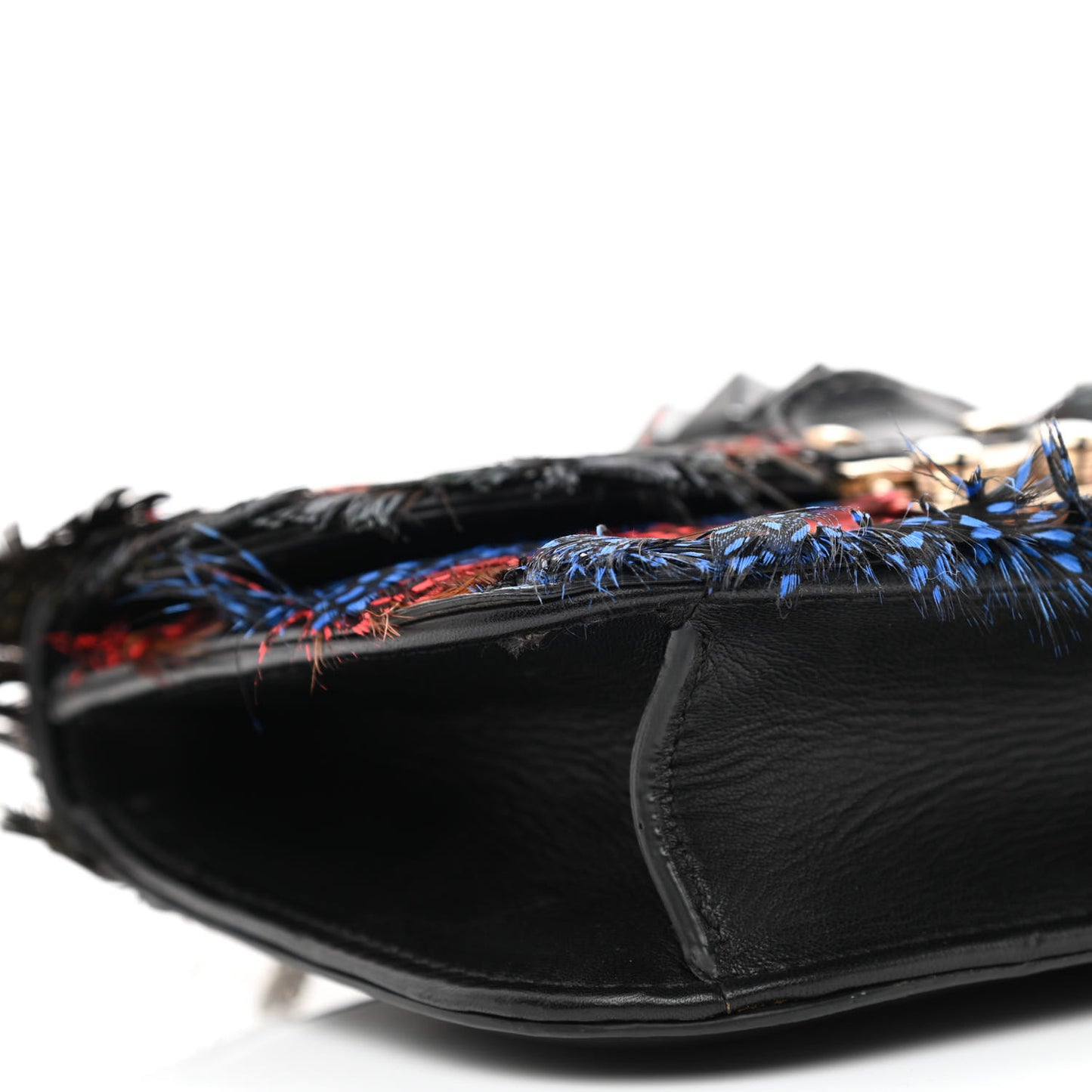 Feather Small Glam Lock Rockstud Flap Multicolor