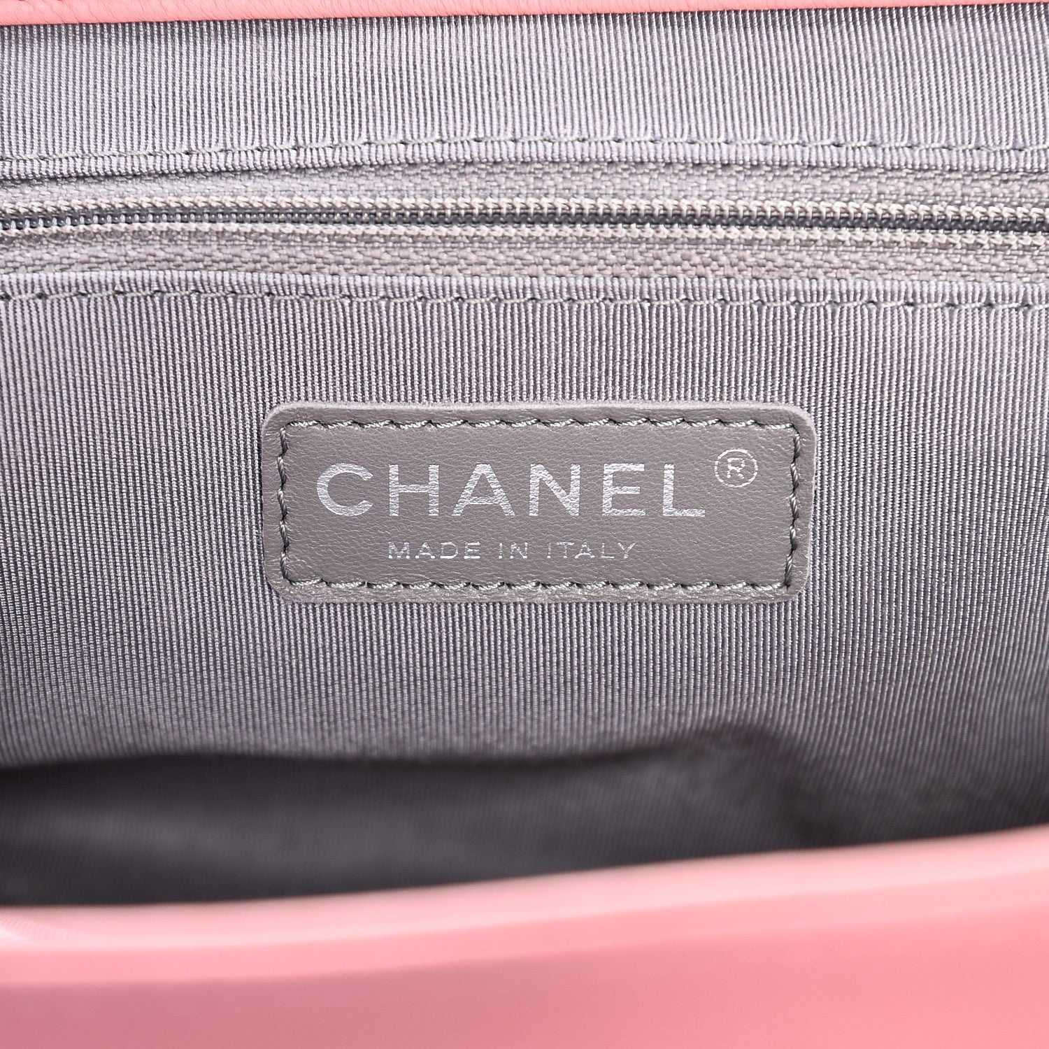 Chanel Washed Lambskin Quilted Medium Chain Around Messenger Pink 6 of 8