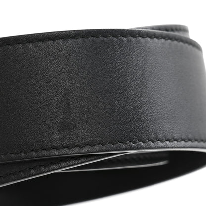 Gucci Calfskin Crystal Square G Madelyn Belt 90 36 Black 7 of 7