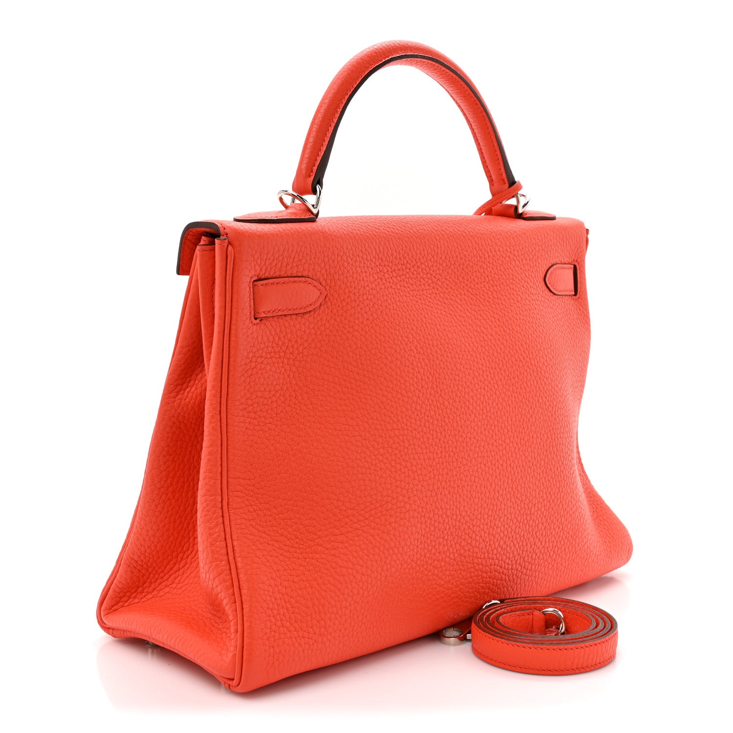 Hermes Taurillon Clemence Kelly Retourne 32 Capucine 3 of 10