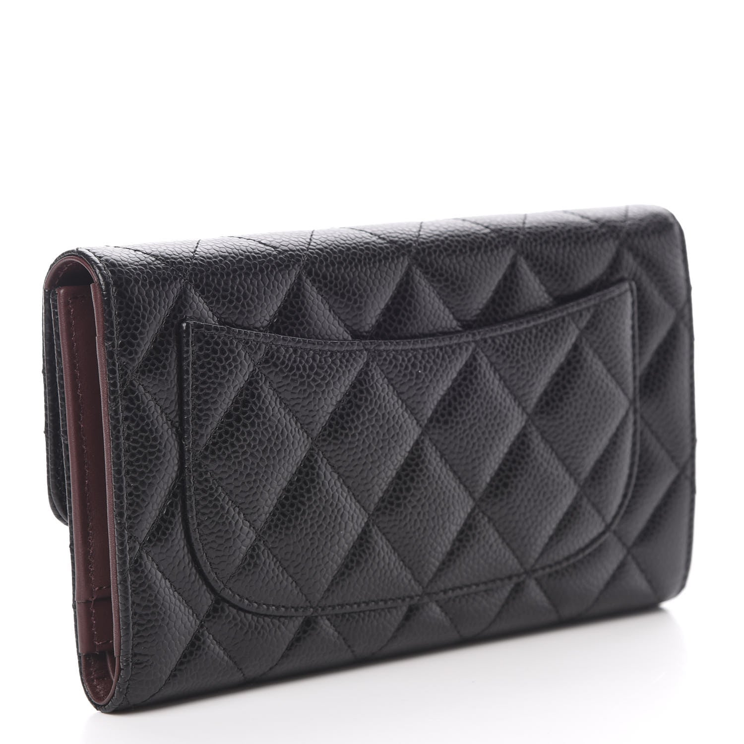 Chanel Caviar Quilted Large Flap Wallet Black 3 of 8