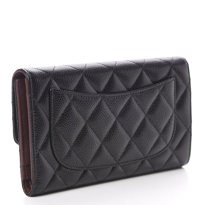 Chanel Caviar Quilted Large Flap Wallet Black 3 of 8