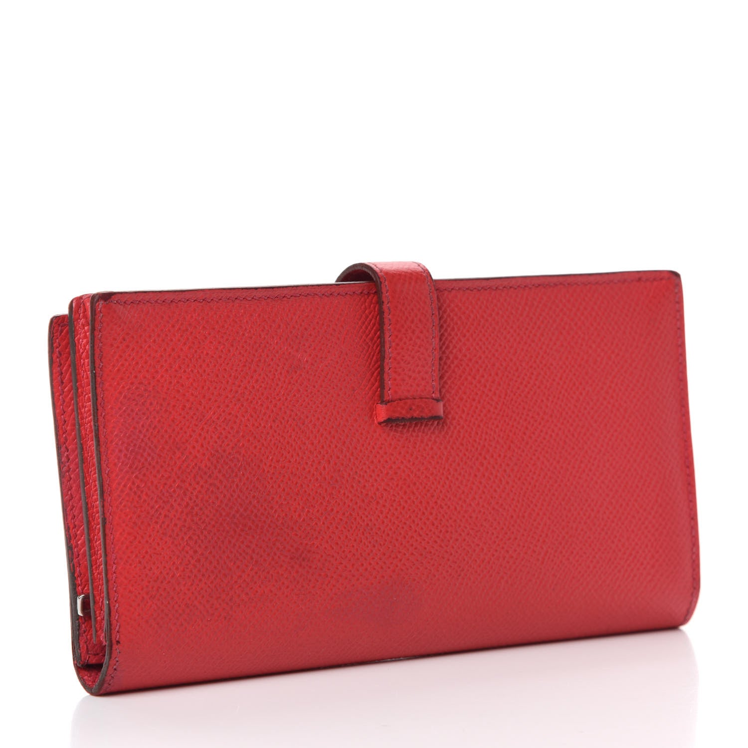 Hermes Epsom Bearn Gusset Wallet Bougainvillea 3 of 10