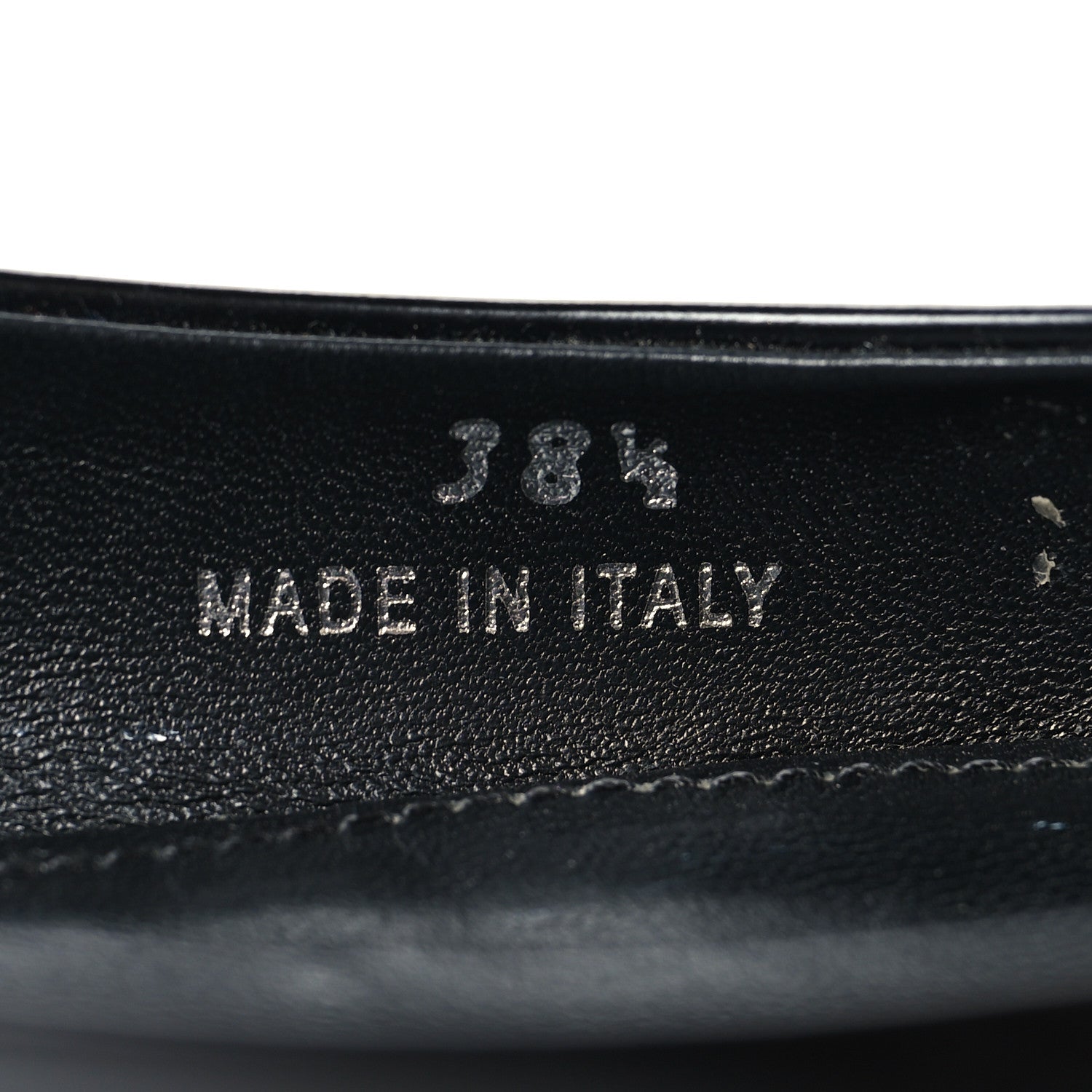 Prada Spazzolato Padded Triangle Logo Pointed Toe Slingback Flats 38.5 Black 7 of 10