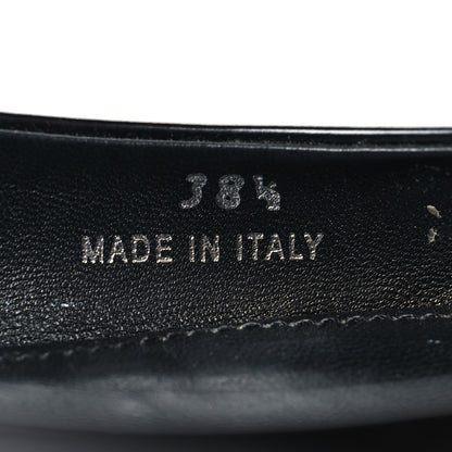 Prada Spazzolato Padded Triangle Logo Pointed Toe Slingback Flats 38.5 Black 7 of 10