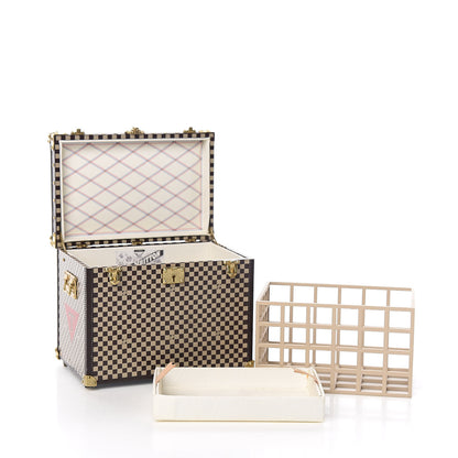 Louis Vuitton Damier 1895 Ladies Hat Trunk Mini Malle Chapeaux Jewelry Box 9 of 9