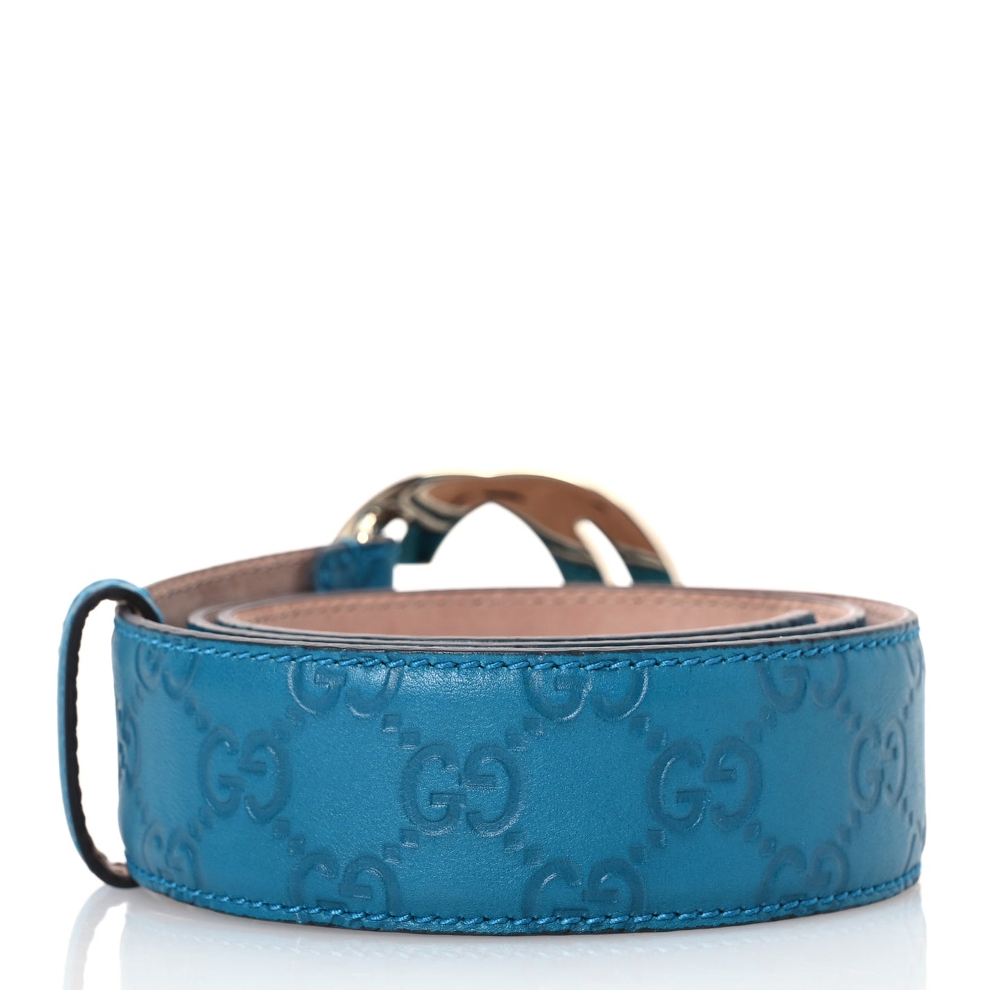 Guccissima Signature Interlocking G 40mm Belt 80 32 80 32 Deep Cobalt