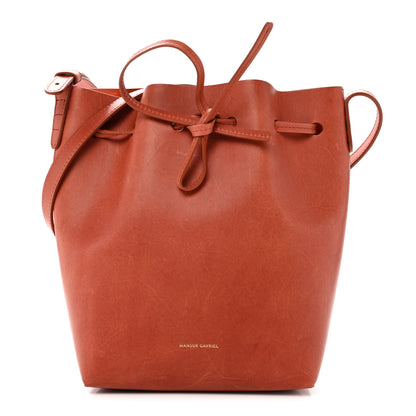 Mansur Gavriel Vegetable Tanned Calfskin Mini Bucket Bag Brandy 1 of 12