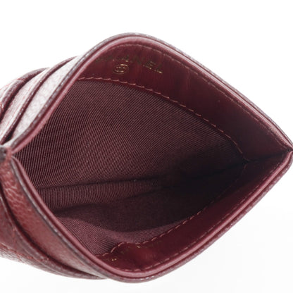 Chanel Caviar Quilted Card Holder Burgundy 6 of 9