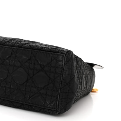Christian Dior Nylon Cannage Medium Lady Dior Black 10 of 11