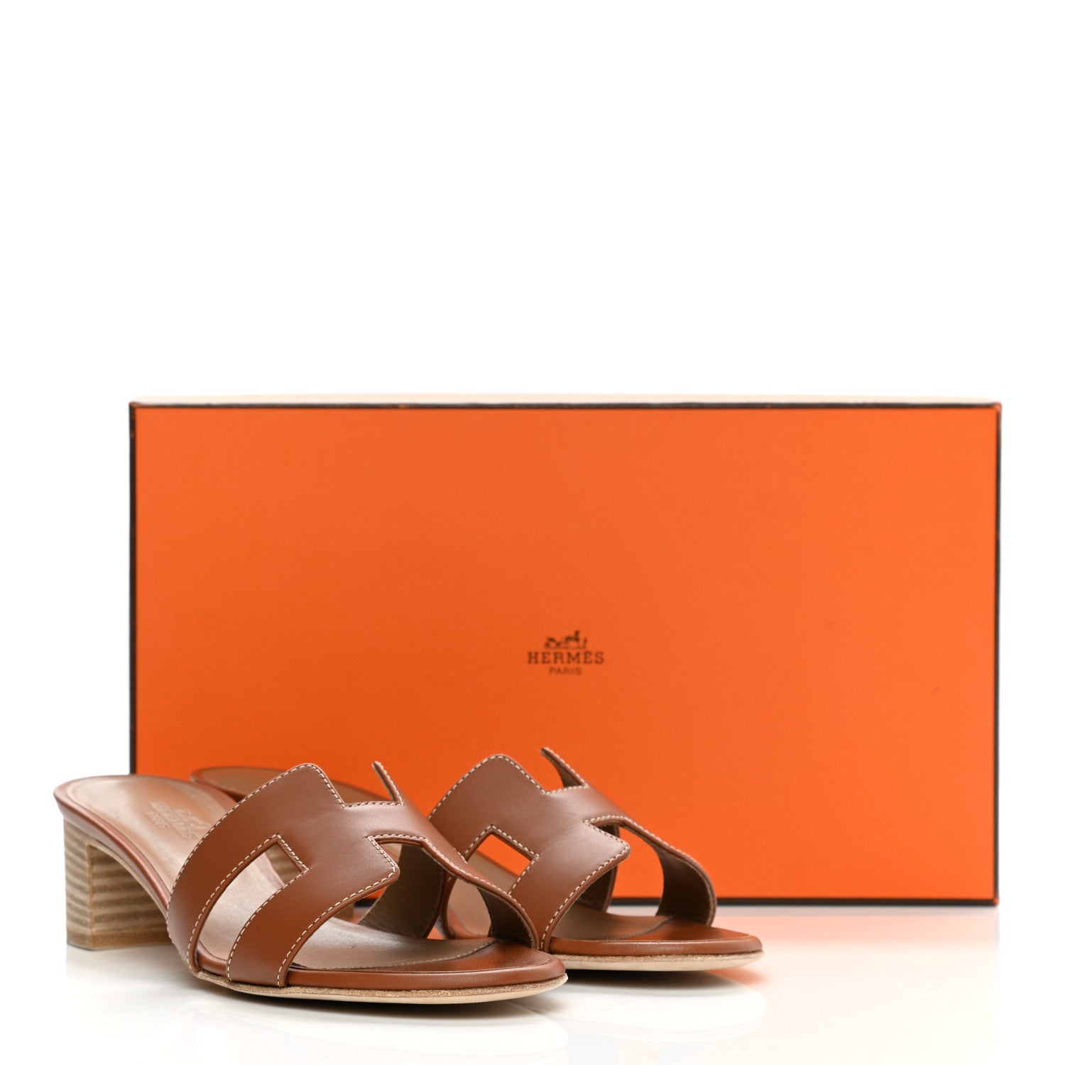 Hermes Calfskin Oasis Sandals 35 Gold 11 of 11