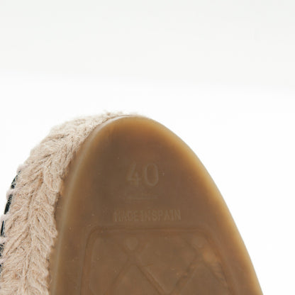 Chanel Patent Sequin CC Espadrilles 40 Black 8 of 9