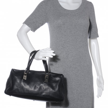 Chanel Caviar Square Stitched Tote Black 2 of 7