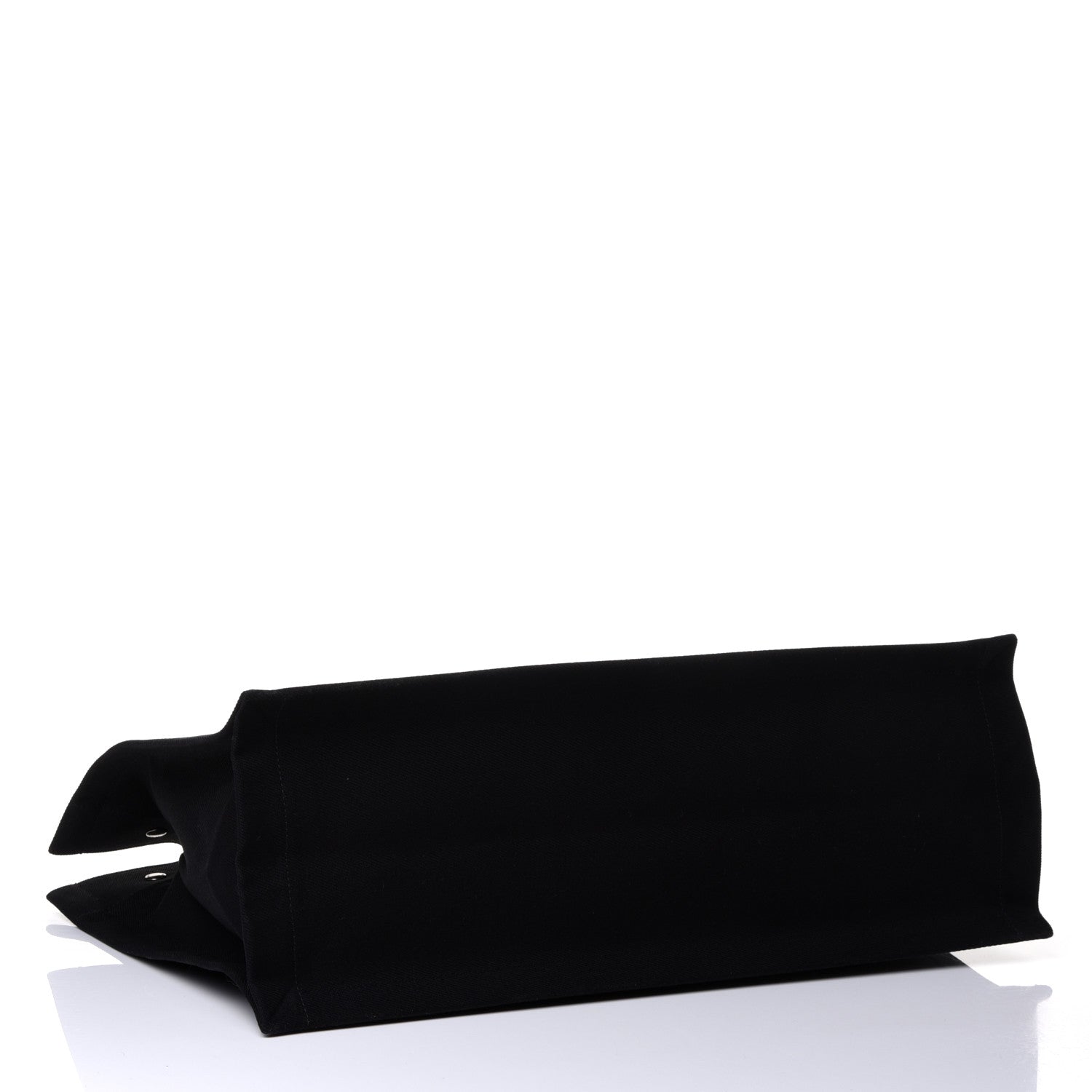 Saint Laurent Linen Calfskin Rive Gauche Tote Black 3 of 4