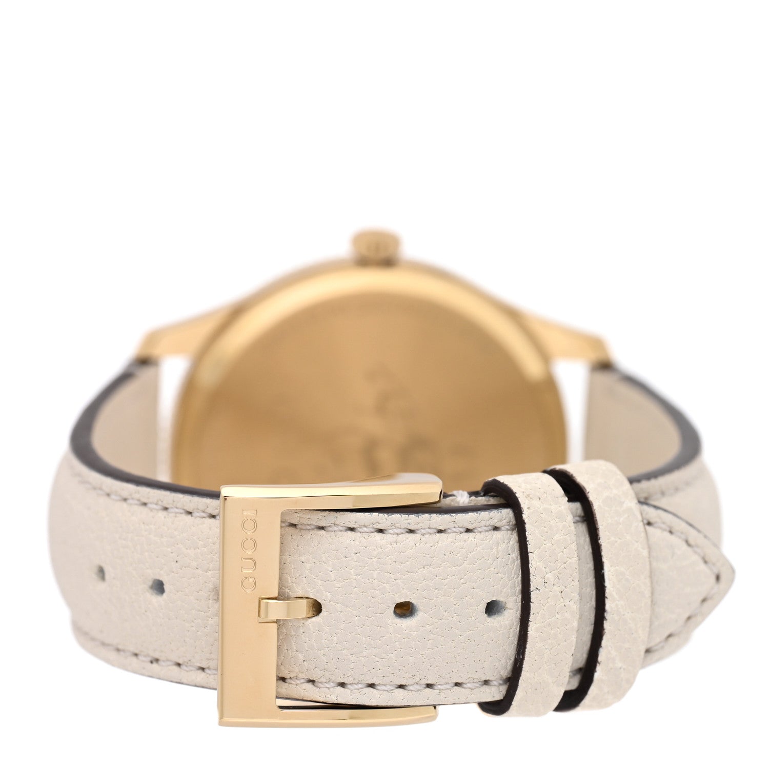 Gucci Stainless Steel Calfskin 36mm G-Timeless Bee Quartz Watch White 3 of 4