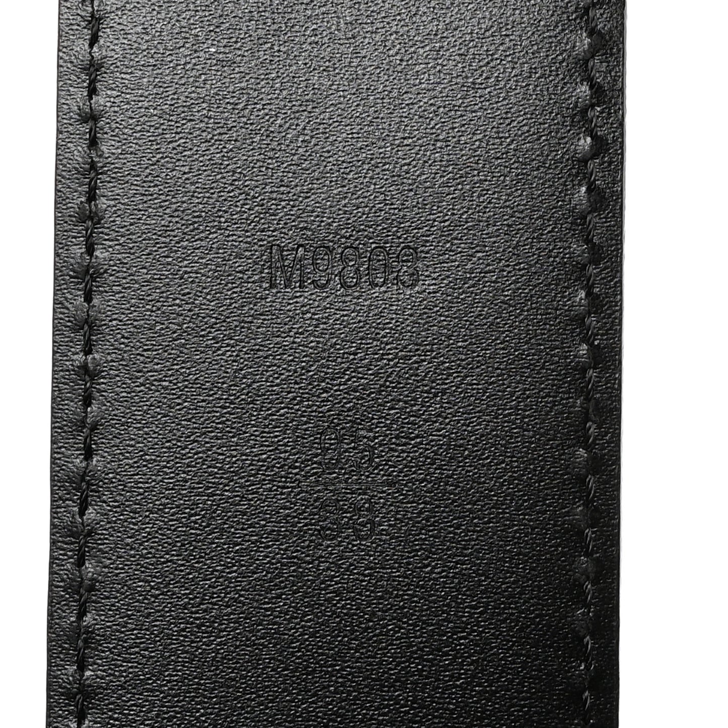 Damier Graphite 40mm LV Initiales Belt 95/38