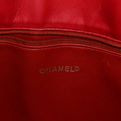Chanel Lambskin Quilted Tote Red 6 of 17