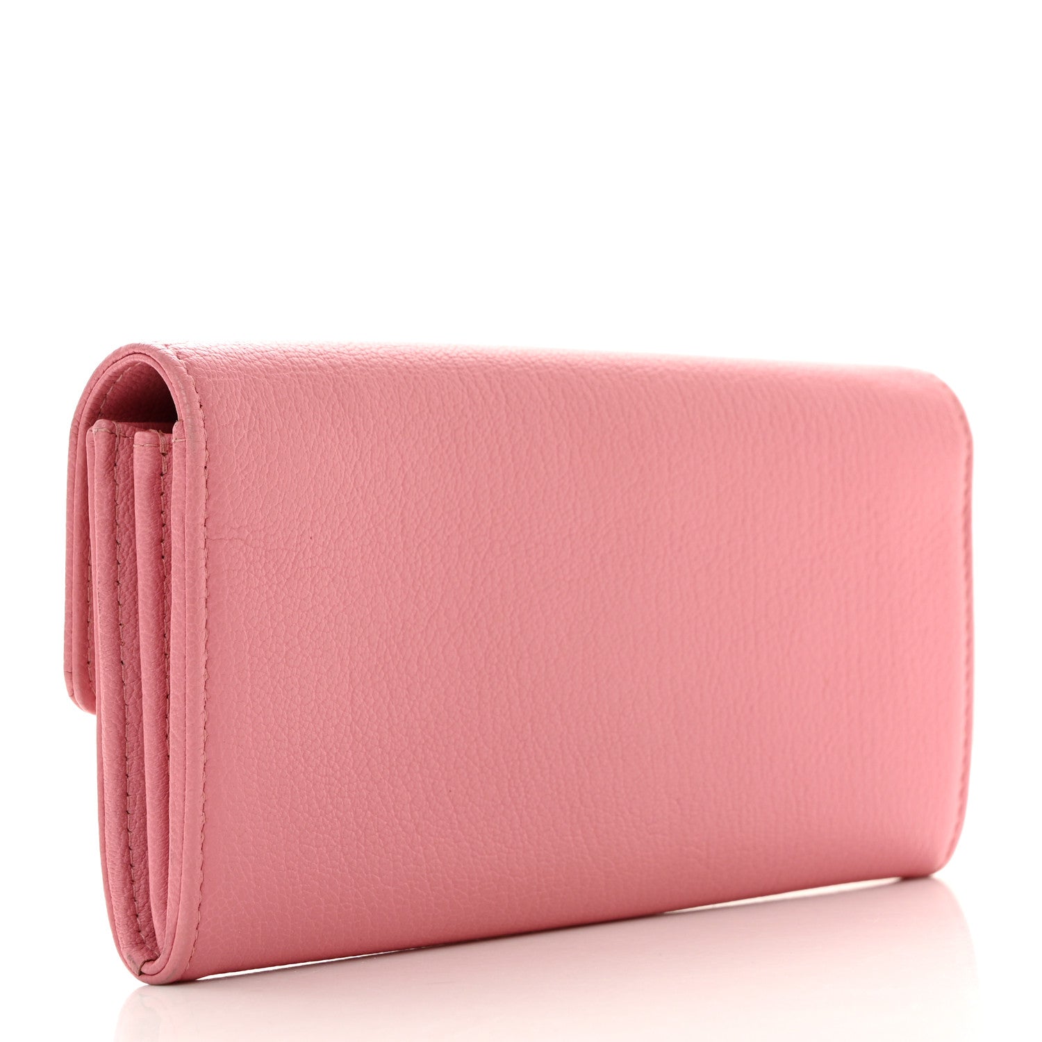 Chanel Goatskin CC Large Gusset Flap Wallet Pink 3 of 14