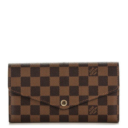 Louis Vuitton Damier Ebene Sarah Wallet NM 1 of 6