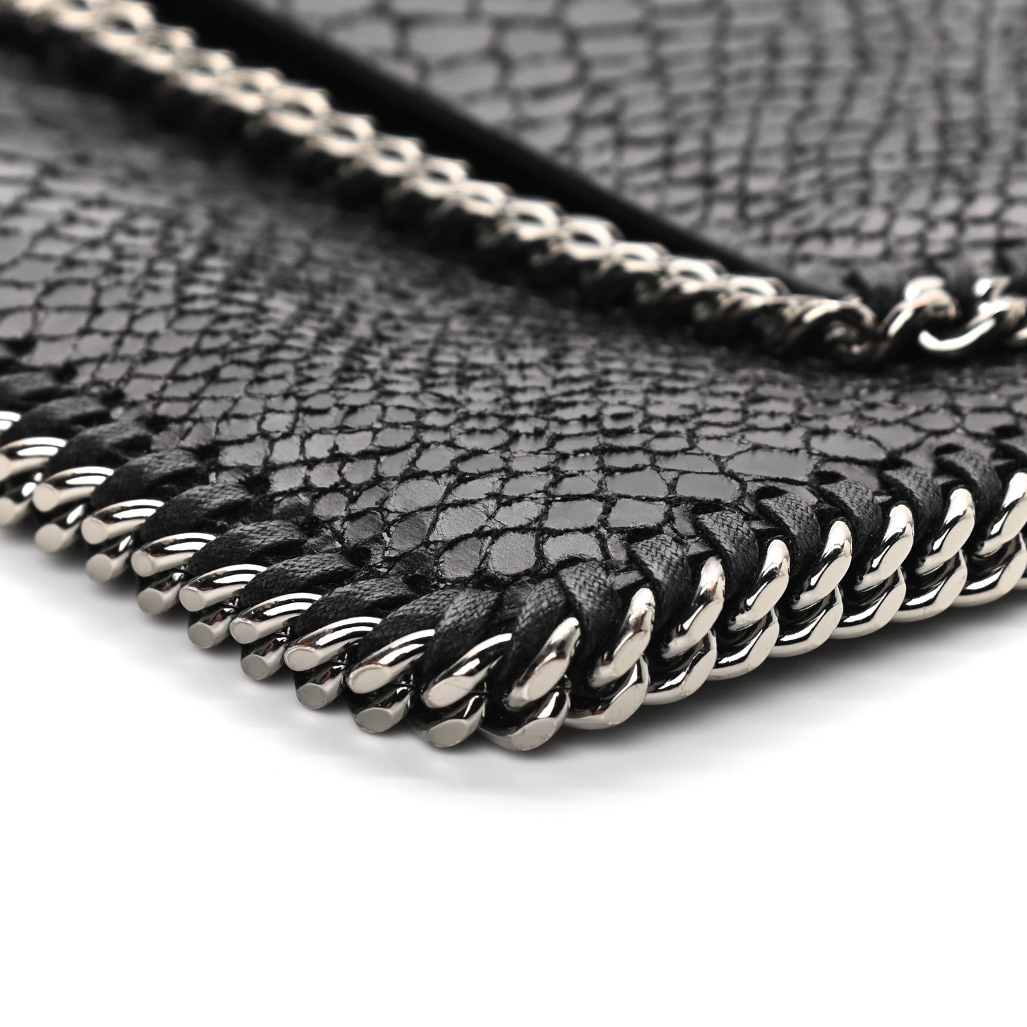 Stella McCartney Eco Python Mini Falabella Crossbody Bag Black 10 of 10