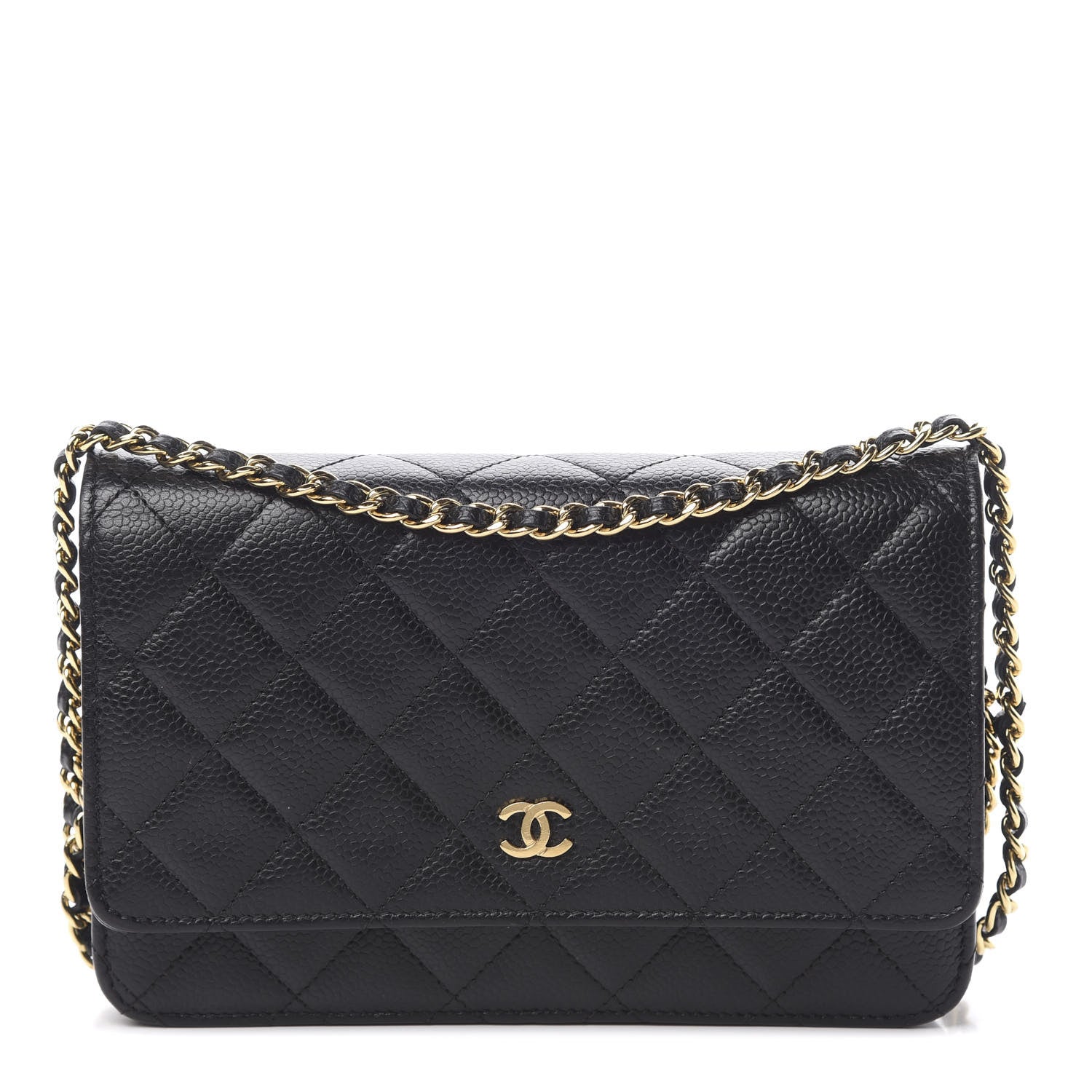 Chanel Caviar Quilted Wallet On Chain WOC Black 1 of 11