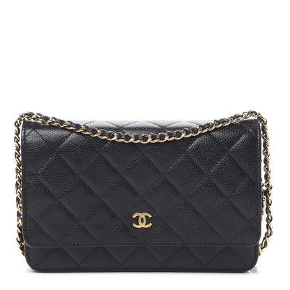 Chanel Caviar Quilted Wallet On Chain WOC Black 1 of 11