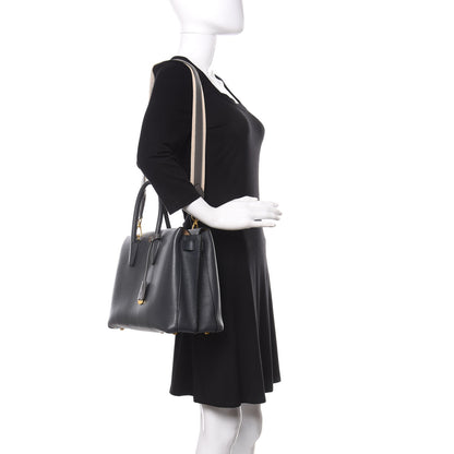 MCM Grained Calfskin Large Milla Tote Phantom Grey 2 of 9