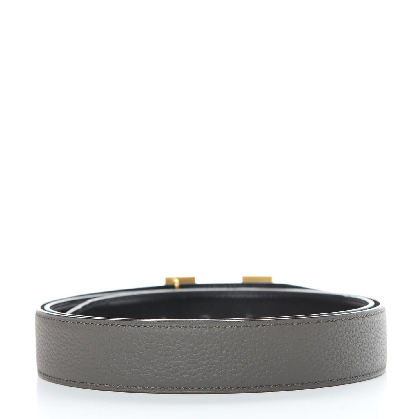 Box Togo 32mm Guilloche H Belt 105 Black Etain
