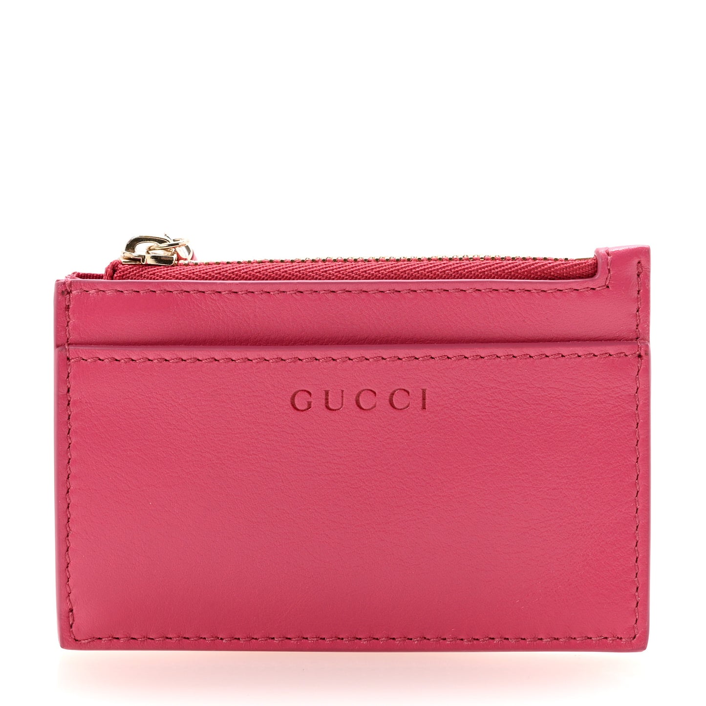 Calfskin Bamboo Coin Purse Pink