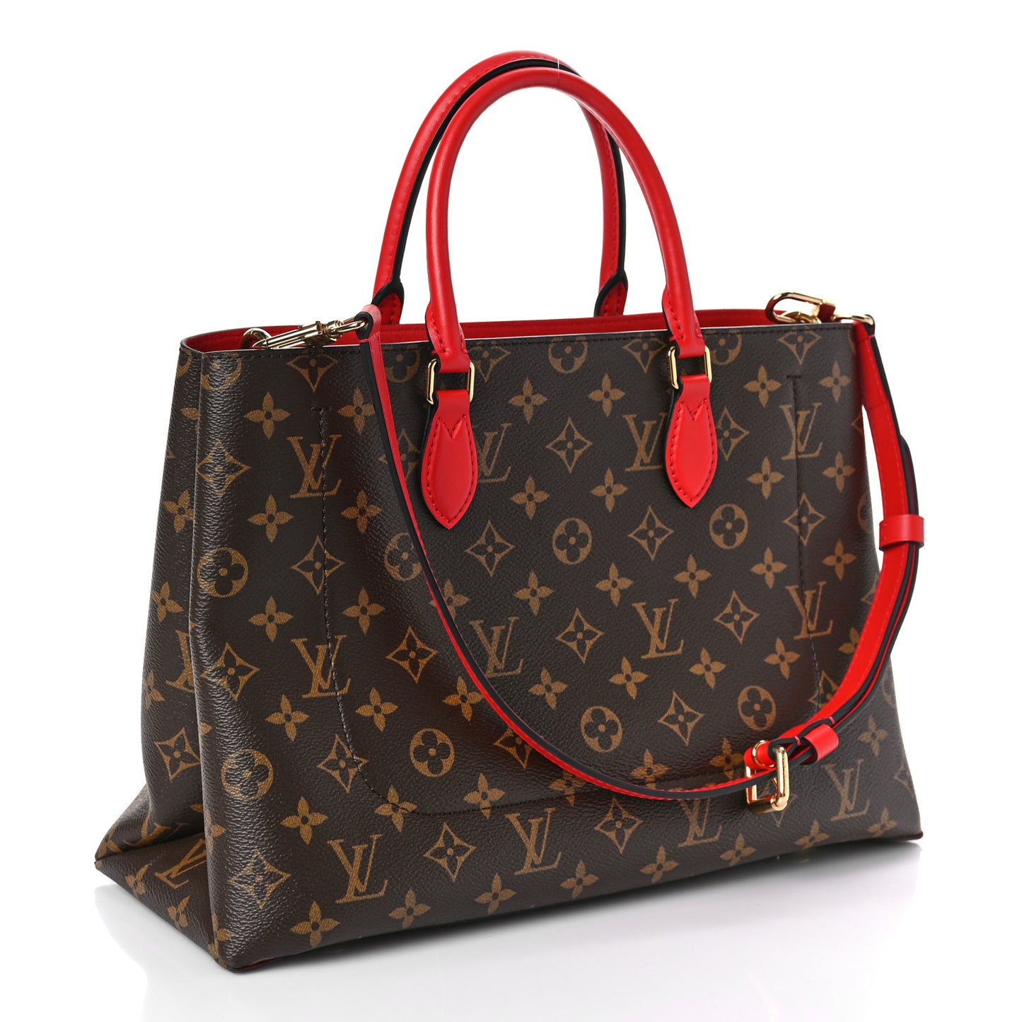 Monogram Flower Tote Coquelicot