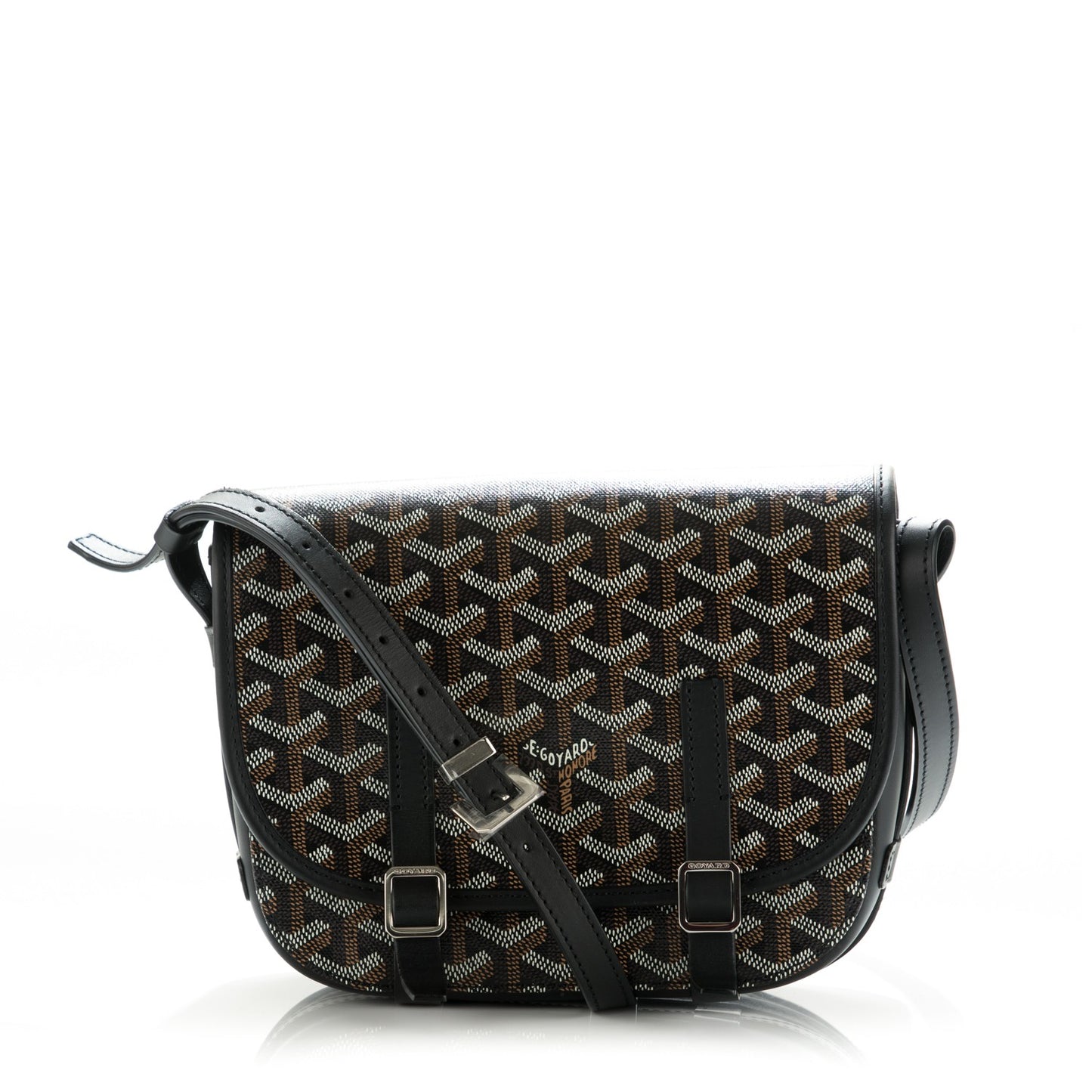 Goyardine Belvedere PM Messenger Bag Black