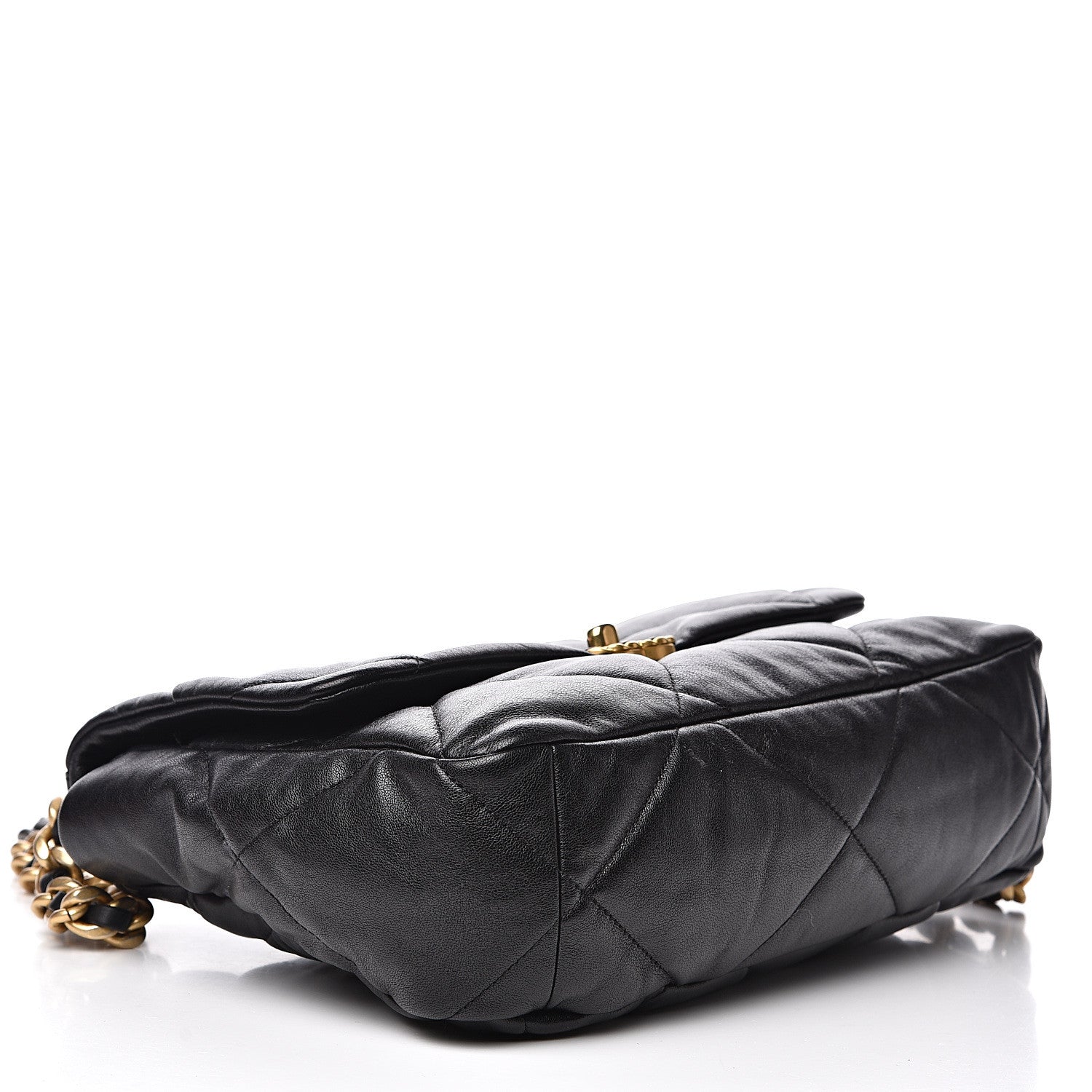 Chanel Lambskin Quilted Large 19 Flap Black 3 of 14