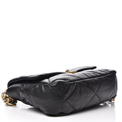 Chanel Lambskin Quilted Large 19 Flap Black 3 of 14