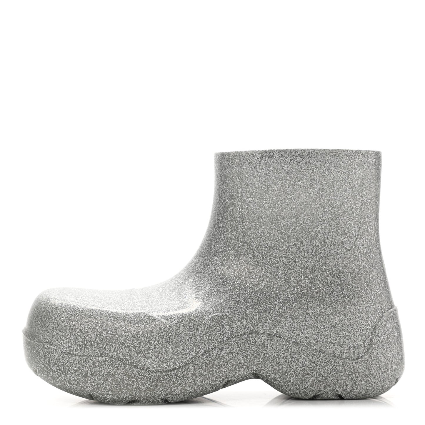 Sparkle Rubber Puddle Ankle Boots 43 Silver