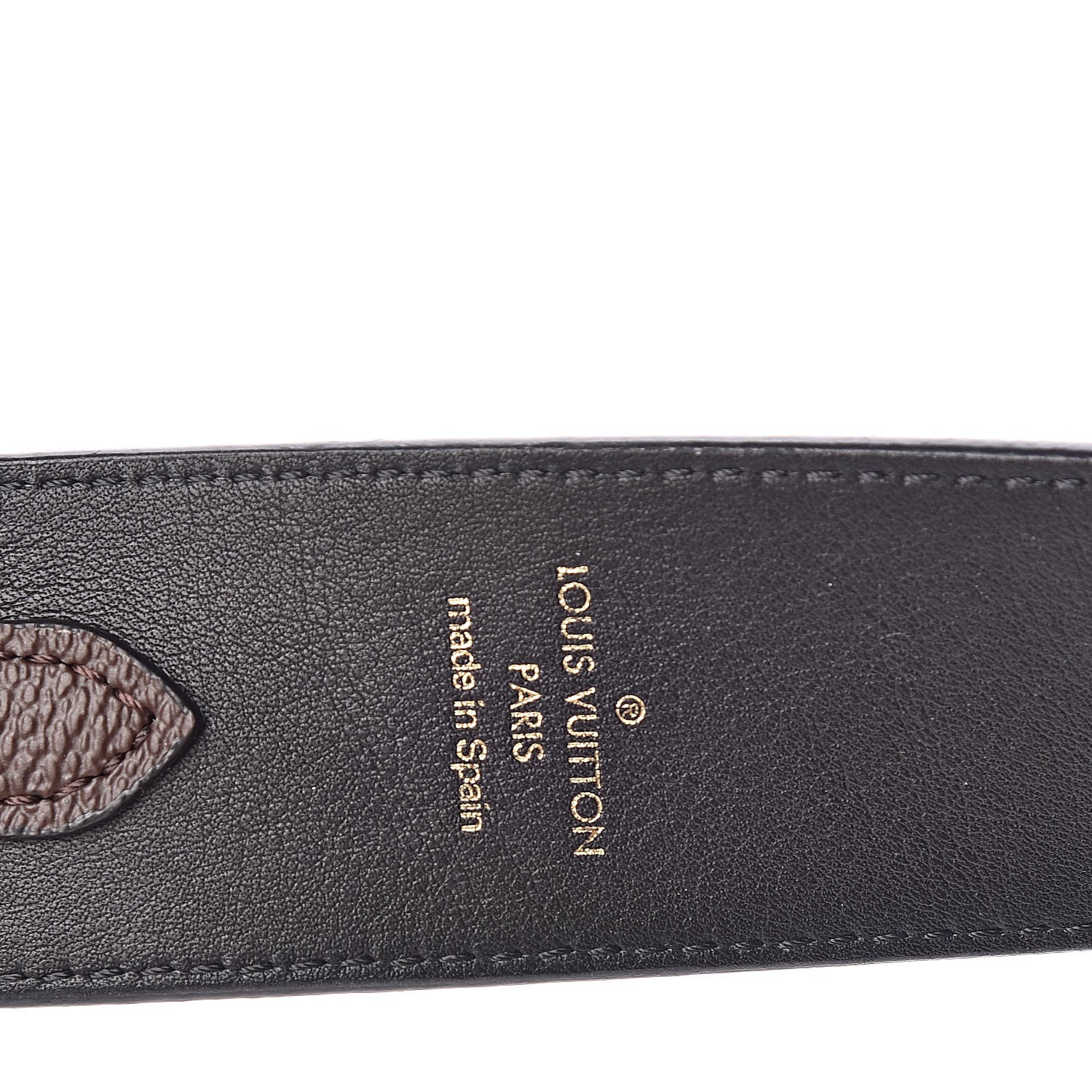 Louis Vuitton Monogram Bandouliere Shoulder Strap Black 3 of 4