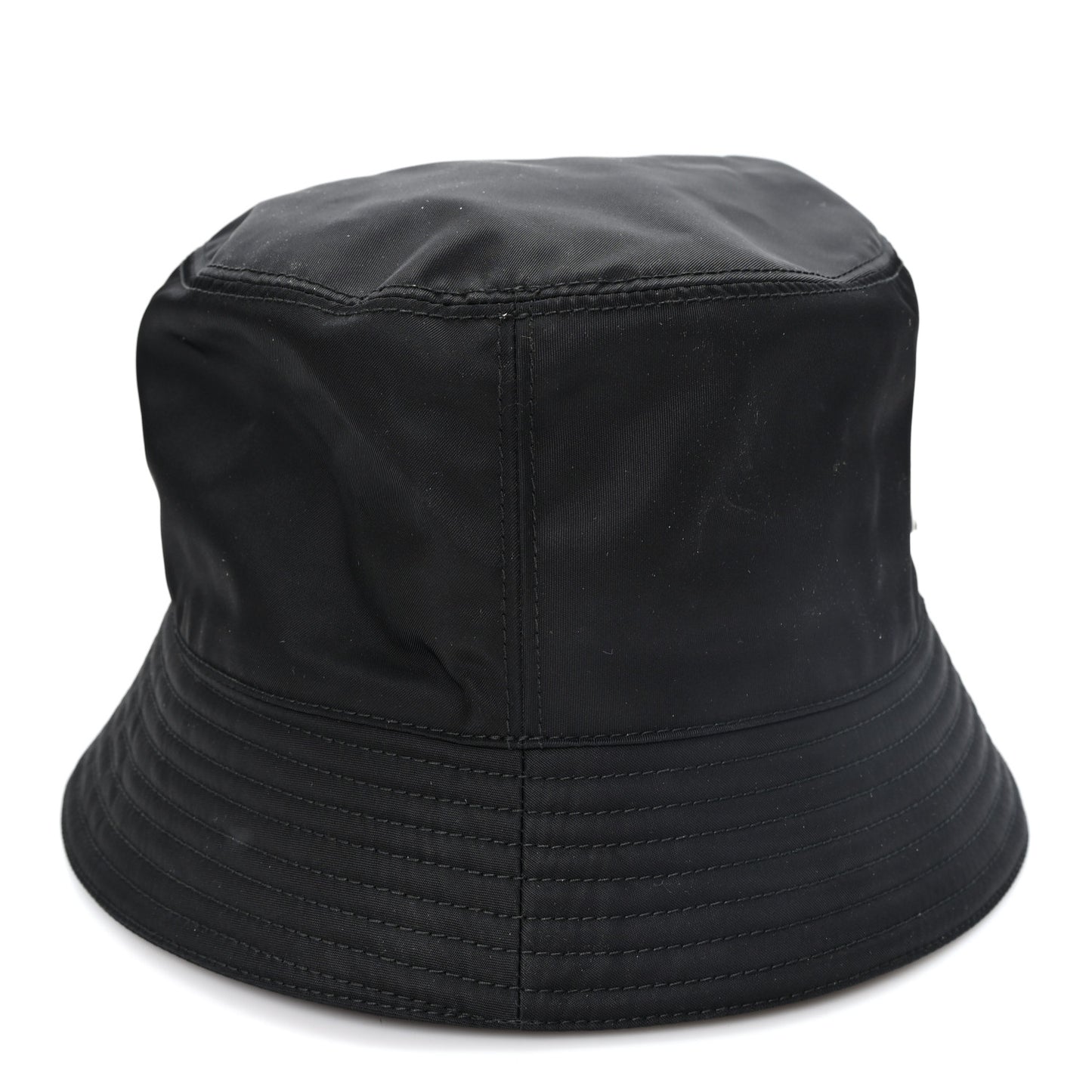 Re-Nylon Metal Triangle Logo Womens Bucket Hat XXL Black