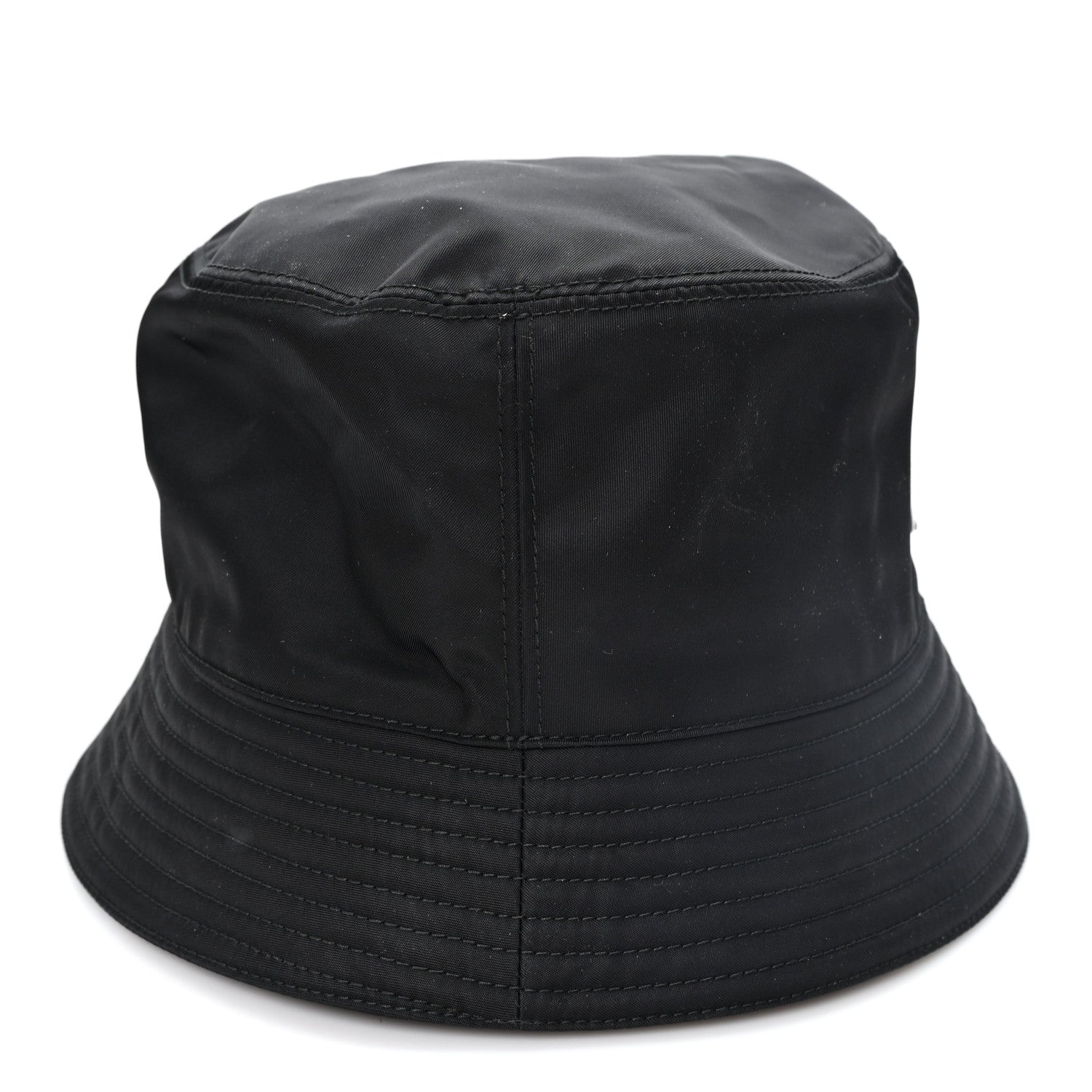 Prada Re-Nylon Metal Triangle Logo Womens Bucket Hat XXL Black 6 of 10