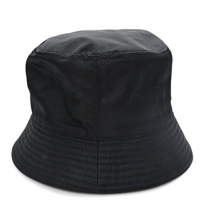 Prada Re-Nylon Metal Triangle Logo Womens Bucket Hat XXL Black 6 of 10