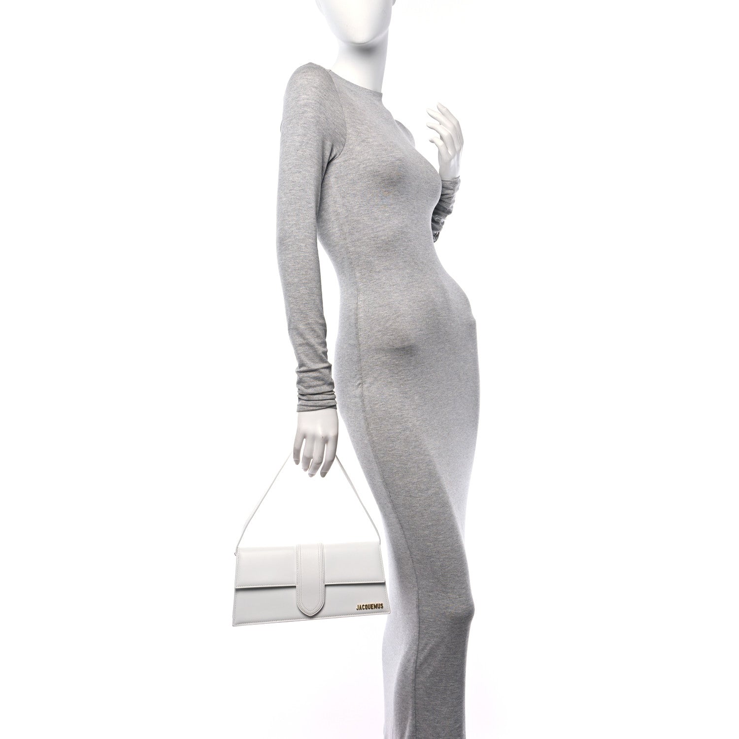 Jacquemus Smooth Calfskin Le Bambino Long White 2 of 9