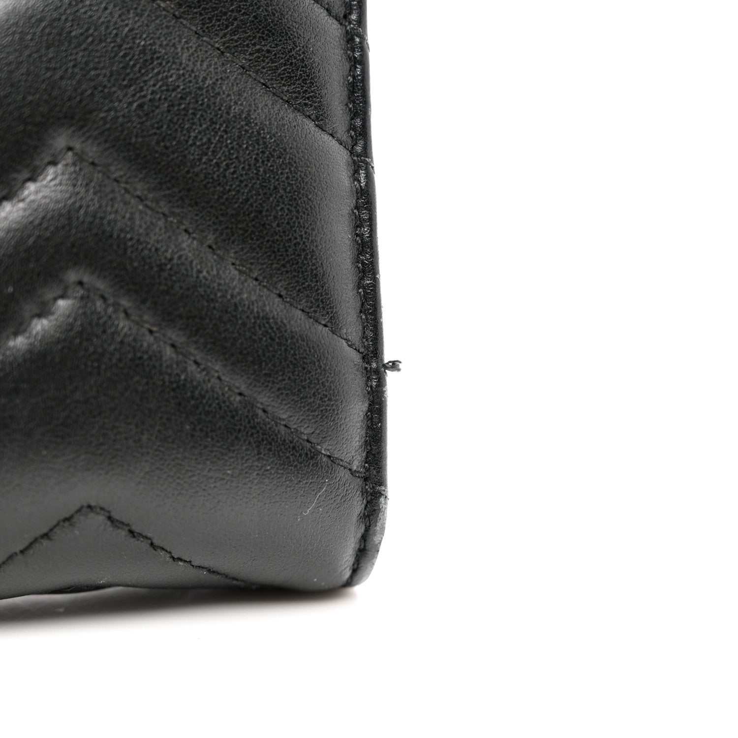 Gucci Calfskin Matelasse GG Marmont Continental Wallet Black 9 of 10