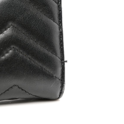 Gucci Calfskin Matelasse GG Marmont Continental Wallet Black 9 of 10