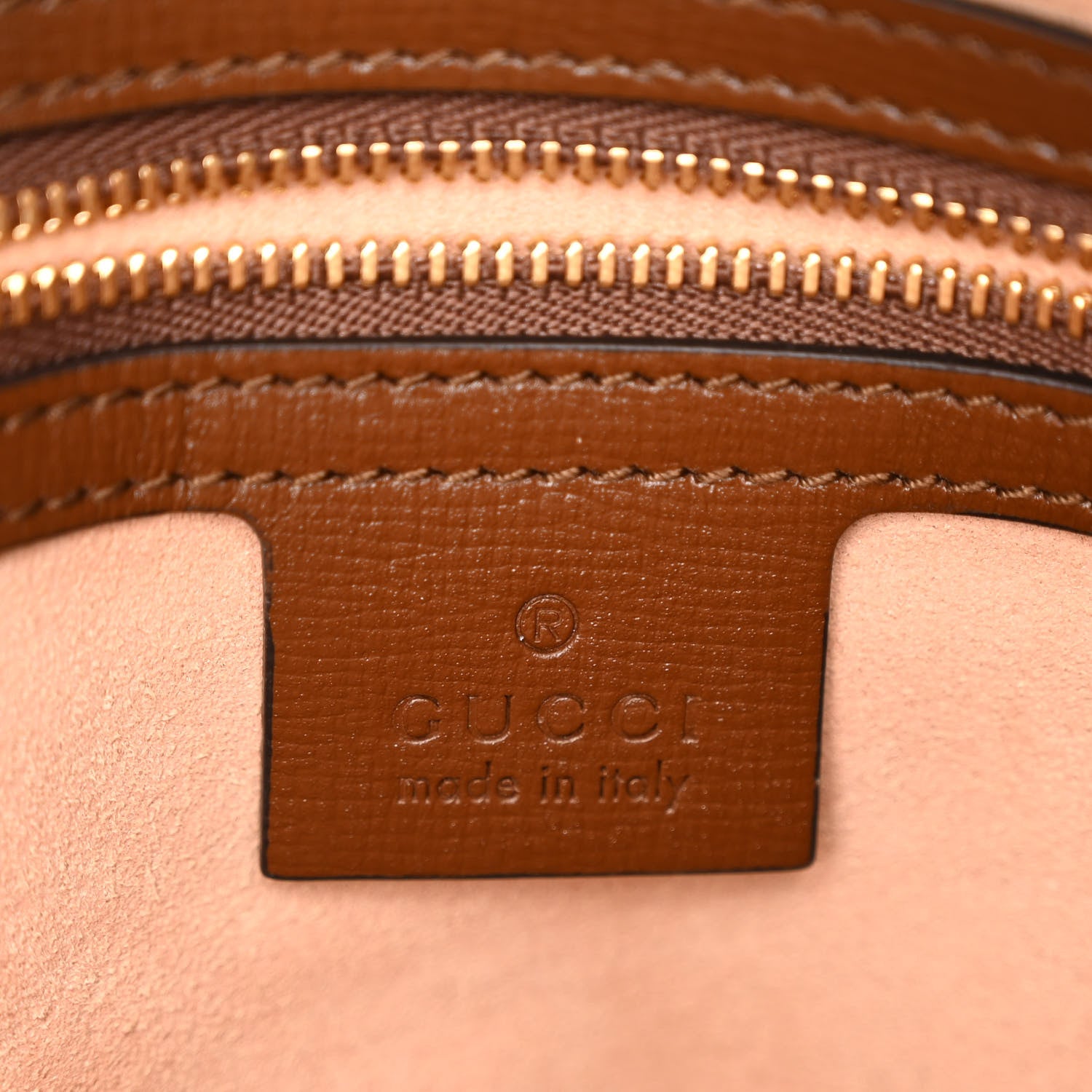Gucci GG Supreme Monogram Small Horsebit 1955 Shoulder Bag Beige Brown Sugar 6 of 10