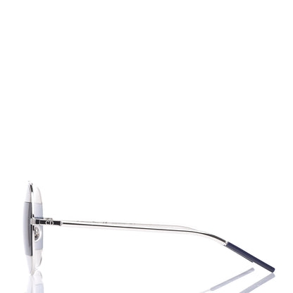 Christian Dior Split 1 Aviator Sunglasses Silver Blue 3 of 7