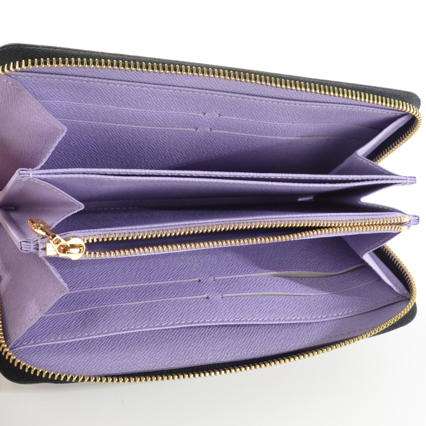 Monogram Multicolor Zippy Wallet Black Violet