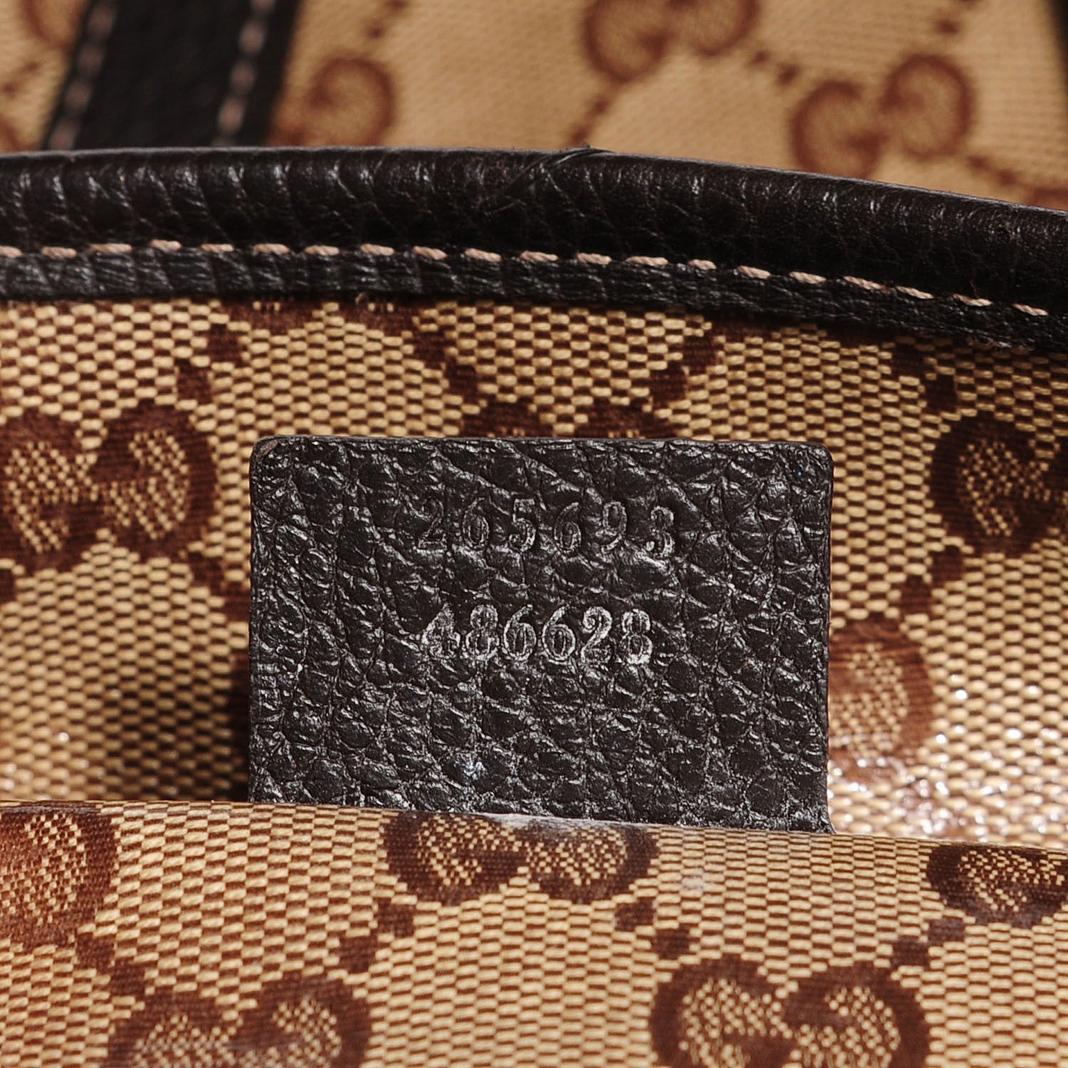 Gucci Crystal Monogram Joy Tote Dark Brown 7 of 7