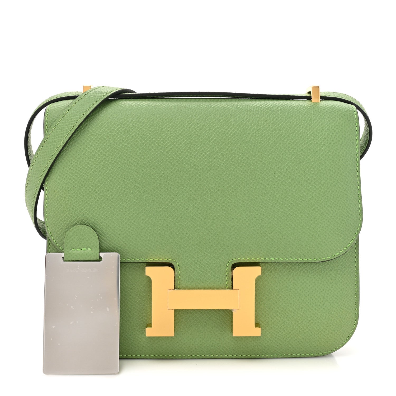 Hermes Epsom Constance 18 Vert Criquet 3 of 12
